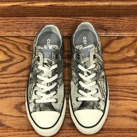 Converse CTAS Ox Dolphin Black Egret Shoes - Picture 4 of 6